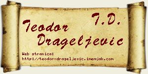 Teodor Drageljević vizit kartica